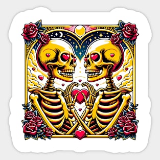 Eternal Love: Gothic Romance in Bloom Sticker